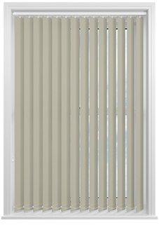 Palermo (Blackout), Dusted Brown - Vertical Blind